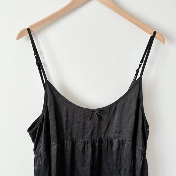 Aritzia Sunday Best Dainty Babydoll Mini Dress Black Size XL - Picture 4 of 7
